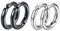 4 Pièces/2 Paires Non-Piercing Boucles d'oreille Clip d'oreille Faux Anneaux d'oreille pour Hommes et Femmes,Boucle d'oreille Homme,Clip Non Piercing, en Acier Inoxydable, 2 Couleurs,10mm