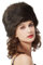 BEAUTELICATE Kunstpelz Mütze Damen Pelzmütze Winter Cossack Russische Mütze Kuschelig Fellmütze Warm für Reise Skifahren Geschenke (Braun, Einheitsgröße)