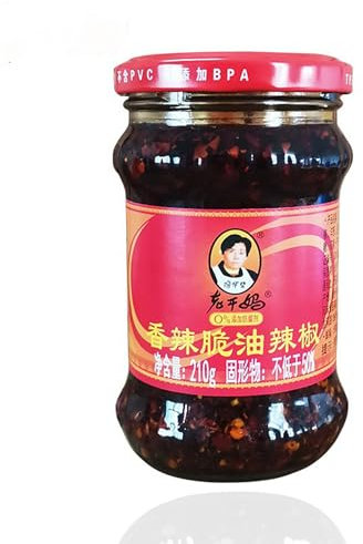 YIJIA | Salsa de Chili Crujiente 210g - Un gran condimento para casi todos los platos chinos