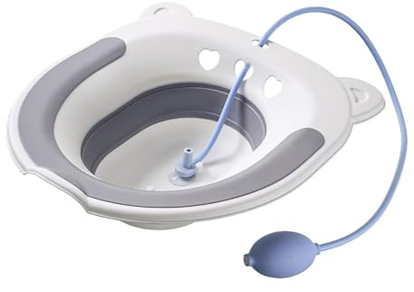 - Wanne | Für Hämorrhoiden – Faltbare Hämorrhoiden-Toilette | Sitzbad | Set mit Spüler – Sitzbadewanne zur beruhigenden Linderung für ältere schwangere Frauen