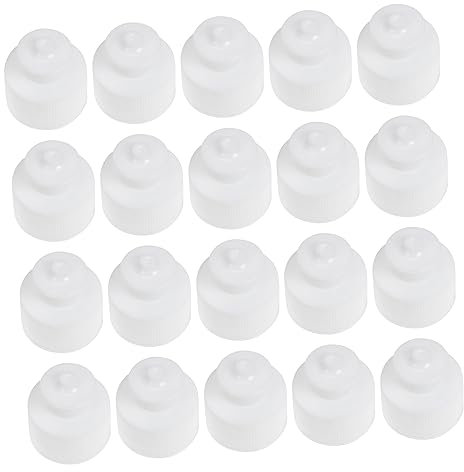 CORHAD Sportflaschendeckel Pe Material Auslaufsicherer 28/410 Schraubverschluss Tragbar Für Wasserflaschen Sportbedarf 20 Stück