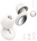VKROBAG Ear Plugs, Comfortable Reusable Noise-Cancelling Earplugs for Sleep, 35dB Soft Silicone Earplugs with 4 Ear Tips(S/M/L) and Carrying Case, Ideal for Sleep, Travel, Work, Deep Focus, White