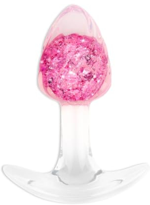 ToyJoy Crystal Butt Plug Small Analplug - Silikon, 8.5 cm, Pink
