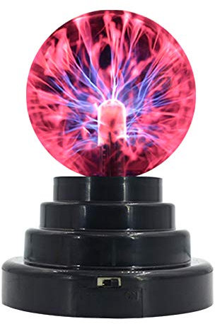 Rigrer Plasma Ball Lampe Licht, Globe Statische Touch Sensitive Magic Ball, Kreative Nachtlicht Dekoration für Büro Schreibtisch für Jungen Mädchen Party Geburtstag Schule -7,6 cm