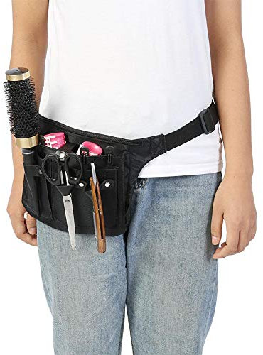 OKBY Friseurwerkzeugtasche - Professionelle Haarschere Kamm Container Taillengürtel