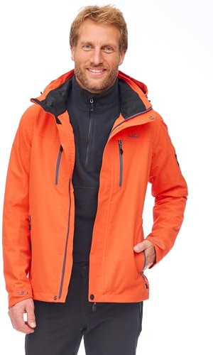 Jeff Green Herren Atmungsaktive wasserdichte Outdoor Funktionsjacke Harstad 12.000mm Wassersäule, Größe:S, Farbe:Juice