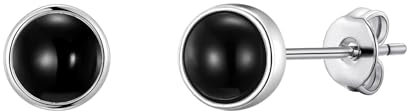 Philip Jones Black Onyx Stud Earrings