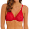 Wacoal Women's Halo Lace Unlined Convertible Underwire Bra, Barbados Cherry, 34F