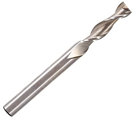Syrisora 1 Pièce/5 Pièces 2 Cannelures HSS et Aluminium Fraise en Bout CNC Peu étendu 6mm Extra Long