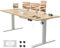 JUMMICO Höhenverstellbarer Schreibtisch mit USB-Ladeanschluss,Schreibtisch Höhenverstellbar Elektrisch, Steh-Sitz Tisch Stehpult Verstellbarer Computertisch,Standing Desk,180 x 80 cm, Beige