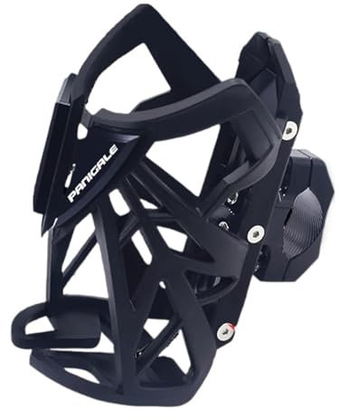 WYOERN Moto CNC Boisson Bouteille d'eau Cage Boisson Support De Verre pour D&ucati Panigale 899 959 1299 1199 1199S Panigale V2 V4 V4S Accessoires (Color : Le Noir)