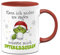 Tassenbrennerei Grinch Tasse - Kann ich nichts zu sagen, müsste mich interessieren - Weihnachtstasse lustig, Kaffeetasse mit Spruch für Anti Weihnachtsmuffel (Rot)