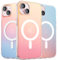 ORNARTO Hue für iPhone 15 Plus | 14 Plus Hülle kompatibel mit Magsafe, [Fluoreszierende Farbverlauf], stoßfeste u. Kratzfeste Handyhülle iPhone 15 Plus | 14 Plus Case - Abendrot