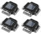 Kissmii Lot de 4 lampes solaires de piscine - Lampes de sol au bord de la piscine - Accessoires pour piscines hors-sol et enterrées dans le sol en plein air