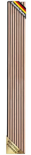 etm Akustikpaneele 275 x 27 cm, Wandpaneele mit Echtholzfurnier| Wandverkleidung | Akustikpaneel | Wandpaneele auf filz | Akustikfilz (Red Oak)