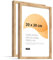JUNOMI® Lot de 2 cadres photo, 20 x 30 cm, en chêne avec verre acrylique incassable, suspension verticale et horizontale, pose de table, profil étroit