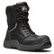 Avenger IGS S3 Safety Boots for Men – Lace & Zip Side Hi-Leg Work Boots – Non-Metallic, Lightweight, Slip Resistant, Waterproof and Breathable – Men’s Work and Utility Footwear, Black, Size UK 8