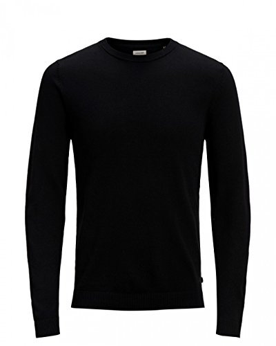 JACK & JONES Dünner Langarm Strickpullover Rundhals Basic Sweater Shirt Jumper JJEBASIC