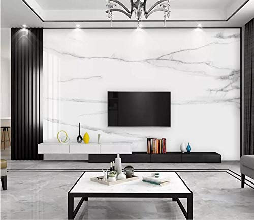 Tapete 3D Wandbild Modernes Minimalistisches Helles Luxus-Jazzweiß Fototapete 3D Effekt Vliestapete Wohnzimmer Wanddeko