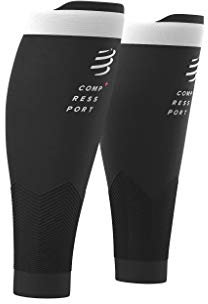 COMPRESSPORT R2V2 - Manga de compresión para las pantorrillas - Protección muscular, rendimiento y recuperación para el deporte - Ultraligero y anti-fatiga - Correr, Ciclismo, Trail y Triatlón