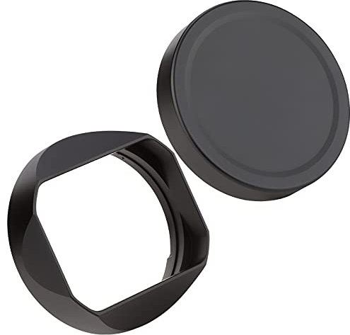 Haoge Gegenlichtblende aus Metall, quadratisch, Bajonett für Sigma 35 mm F2 50 mm/f2 DG DN | Modernes spiegelloses Objektiv Sony E-Mount oder Leica L Mount