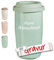 ASA Selection cup&go Thermobecher mit Gravur, Porzellan Reisebecher Isolierbecher Kaffeebecher personalisiert mit Namen als Geschenk für Mama Papa Freundin Mann Frau zum Geburtstag Weihnachten, MINT