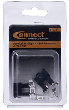 Connect 37612 Electrical Headlight H7 Bulb Connector 6pc suitable for Volvo