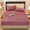 Lanqinglv Fleece Plüsch Spannbettlaken 180x200cm Altrosa Kuschelige Flauschig Cashmere-Touch Winter Warm Bettlaken Spannbetttuch für Boxspringbett Topper Matratze bis 25-30 cm