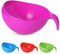 KSJONE Robustes Reiswaschsieb mit Griff, Sieb für Gemüse/Reis, Sieb zum Reinigen von Obst, Gemüse und Bohnen, 2,1 l (2 l) (blau) (Rosa)
