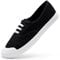 Harvest Land Womens Canvas Shoes Low Top Flat Gym Sports Pumps Trainers Lace Up Flat Ladies Girls Fashion Pumps Black UK 7.5