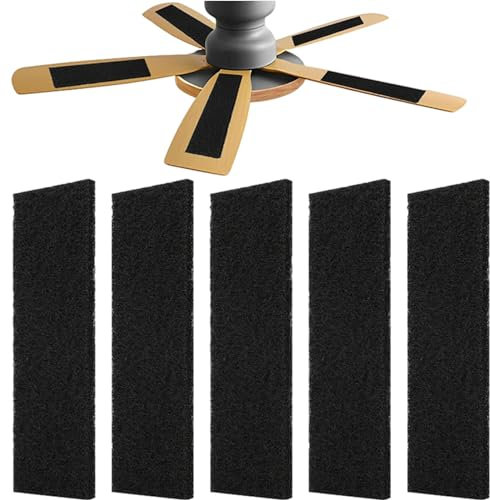Wezalget Ceiling Fan Filters | Activated Carbon Ceiling Fan Filters -Adhesive Ceiling Fan Cleaner Duster Ceiling Fan Dust and Air Purifier Pads | Cut-to-Fit Purifier Pads for Fans