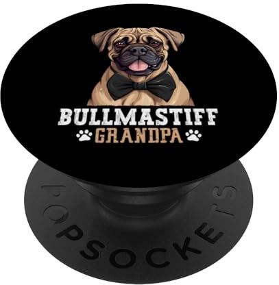 Bullmastiff Opa Hundeliebhaber Bullmastiff Hund Vatertag PopSockets mit austauschbarem PopGrip