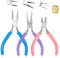 DOETYD 3 PCS Jewellery Pliers Jewellery Making Tools for Making Repair Removal Jewelry Craft Jewellery Pliers for Jewelry Beading Cutting DIY Jewelry Craft