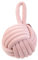 Linnea Stop Porte en Polyester Aspect Velours Collection Clemence Rose