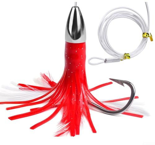 Schleppköder für Offshore-Angeln, ideal für Thunfisch und Marlin, 22,9 cm, 5 Stück