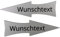 Pfeil Schild mit eigenem Text - Wunschtext Wegweiser - Verschiedene Größen - Wetterfest - Pfeilwegweiser (Silber/Alu)