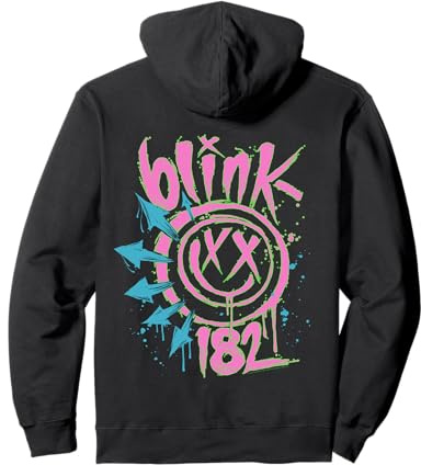 Offiziell blink-182 Neon Rock Band Artwork Pullover Hoodie