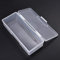 KADS Plastic Transparent Empty Nail Storage Box Manicure Equipment Decoration Tools Case (WHITE)