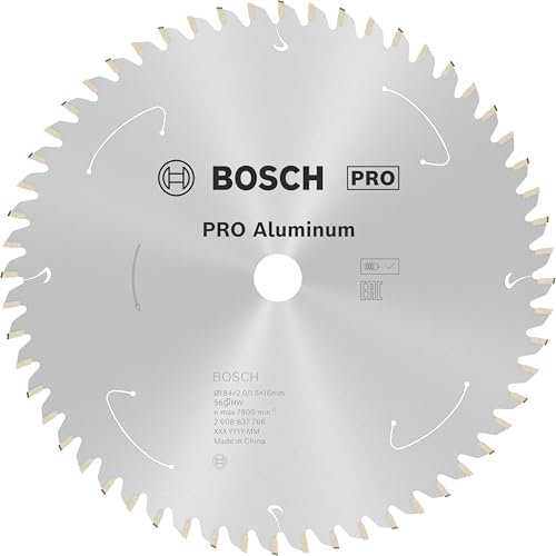 Bosch Professional Lama per sega circolare Standard for Aluminium (alluminio, 184 x 16 x 2 mm, 56 denti, accessorio per sega circolare a batteria)