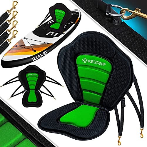 KESSER® SUP-Sitz für Stand Up Paddling Board Paddle Surfboard | Sit-on-Top-Kajaks Fischerboote SUP Paddelboards Gepolsterte Sitz 32x38cm, Rückenlehne 51x45cm | Einfache Installation