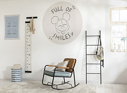 Komar Dot - runde und selbstklebende Vlies Fototapete - Mickey Mouse Jok e- Durchmesser 125 cm - Disney, Kinderzimmer, Tapete