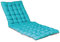 Atout Ciel Coussin matelassé Bicolore pour Bain de Soleil, transat en Tissu déperlant 190x60cm, 4 Variantes, Turquoise/Gris