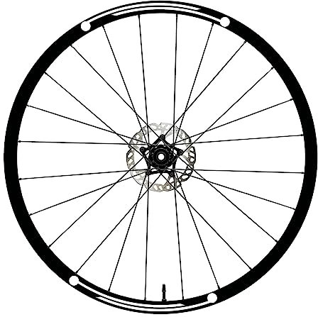 DualColorStampe Aufkleber Felgen MTB 26 Zoll - 27,5 Zoll - 28-29 Zoll Fahrrad MTB Bike Sticker Felgen MTB COD. B0071 (28-29 Zoll, Weiß matt)