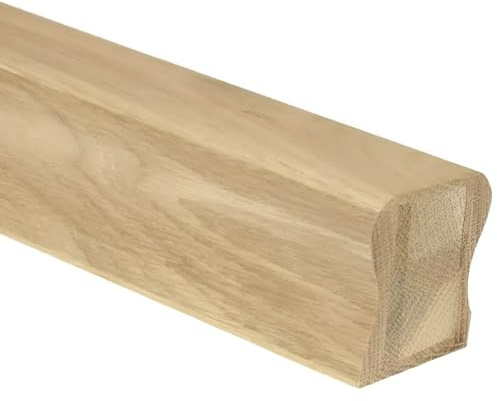 Oak Ungrooved Stair Handrail 58mm x 58mm x 3600mm | Engineered Oak Hand Rail | Unfinished Ready for Wax, Oil or Varnish