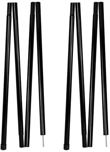 EULANT 2 Piezas Palo de Tienda para Toldo, Postes de Toldo para Camping Jardín Marquesina Porche Vela, 1.7m Universal Ajustable Barras Telescópicas, Diámetro: 22mm