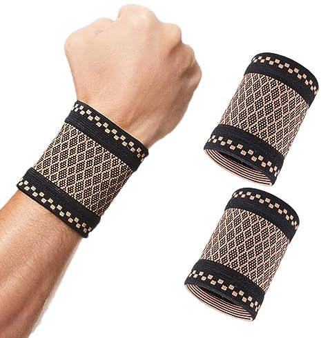 1 Paire Protege Poignet de Compression,Bande Poignet pour Hommes et Femmes pour Soulager Les Muscles Raides et Douloureux du Poignet,Protection Poignet Doux pour Le Sport,Forme Physique,Travail(S)