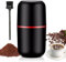 Kaffeemühle Elektrisch, Elektrische Gewürzmühle, 125g Fassungsvermögen Elektrische Propellermühlen, Tragbare Elektrischer Grinder, Kaffeemühle Für Kaffeebohnen, Nüsse, Gewürze Getreide (Schwarz)