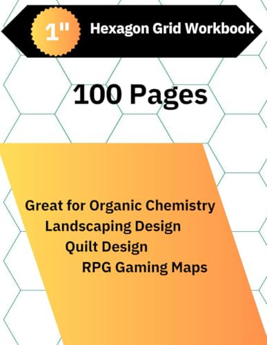 Hexagon Grid Notebook: For Chemistry, RPG maps, Quilting design and Landscaping design