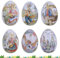 Uovo di Pasqua da riempire, 6 pezzi di riempimento colorato per Pasqua, uova di Pasqua, caramelle, scatola per biscotti, uova di Pasqua, latta per uova di Pasqua, decorazione pasquale da riempire,