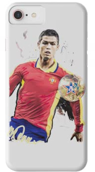 Ronaldo Gifts for Boys Football Phone Case for iPhone Xs White Gifts Merchandise